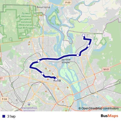 31мр bus Line Map