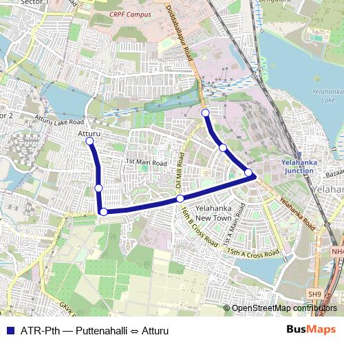 ATR-Pth bus Line Map