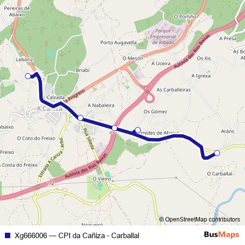 Xg666006 bus Line Map