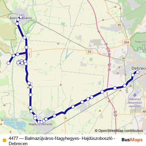 4477 bus Line Map