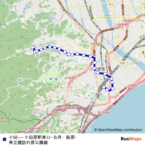 小56 bus Line Map