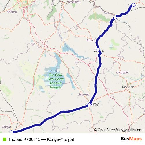 Flixbus Kk06115 bus Line Map