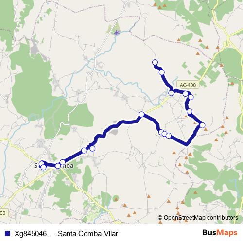 Xg845046 bus Line Map