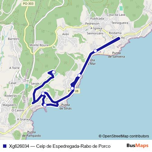 Xg626034 bus Line Map