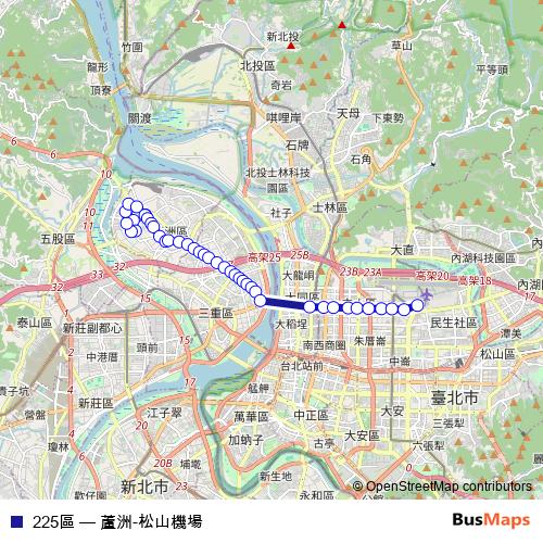 225區 bus Line Map