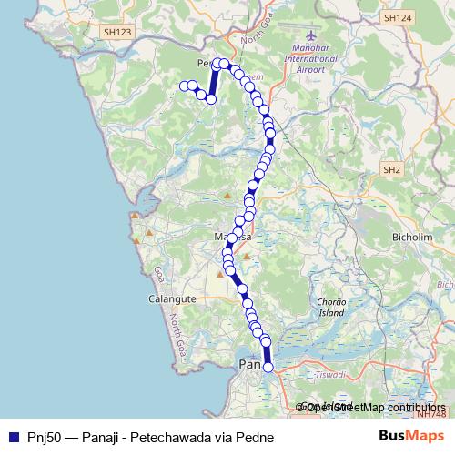 Pnj50 bus Line Map