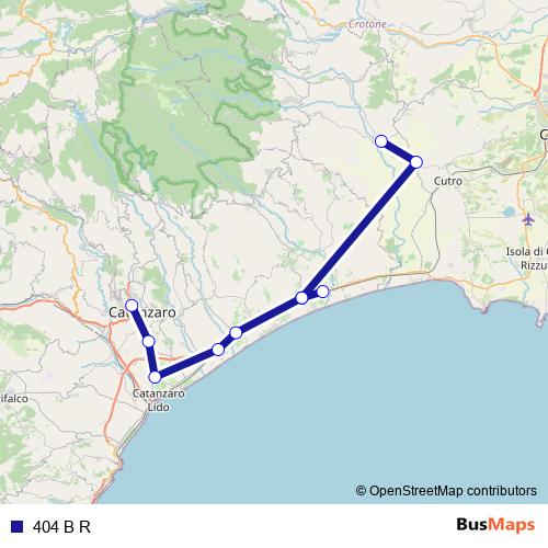 404 B R bus Line Map