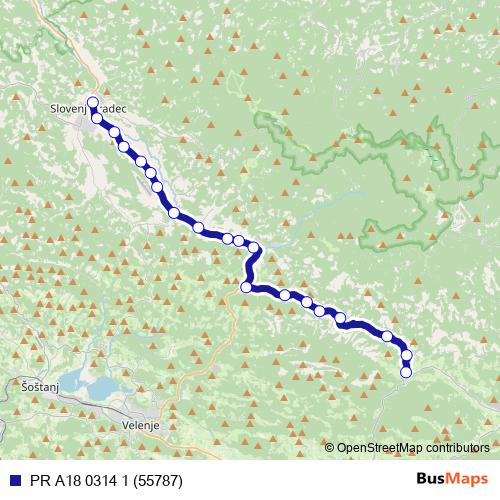 PR A18 0314 1 (55787) bus Line Map