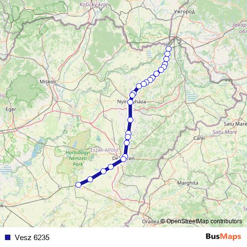 Vesz 6235 rail Line Map