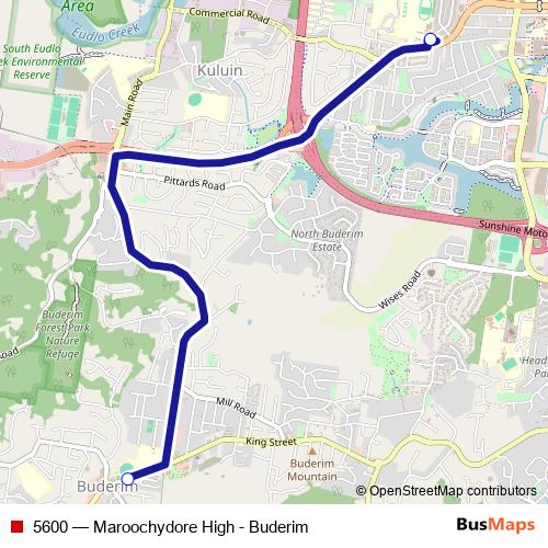 5600 bus Line Map