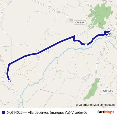 Xg614026 bus Line Map