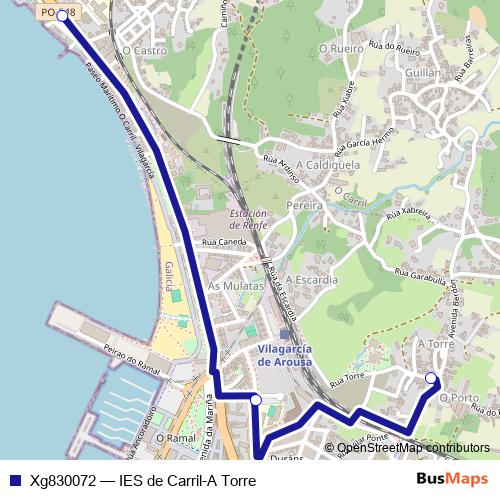 Xg830072 bus Line Map