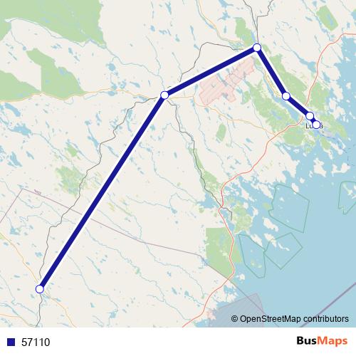 57110 bus Line Map