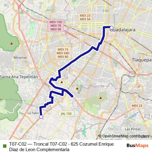 T07-C02 bus Line Map