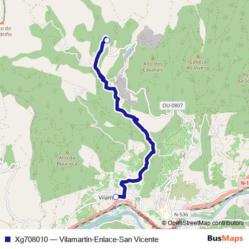 Xg708010 bus Line Map