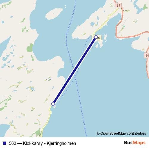 560 ferry Line Map