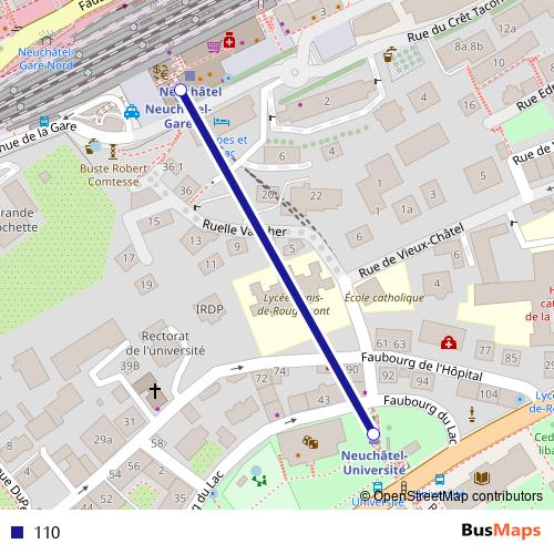 110 funicular Line Map