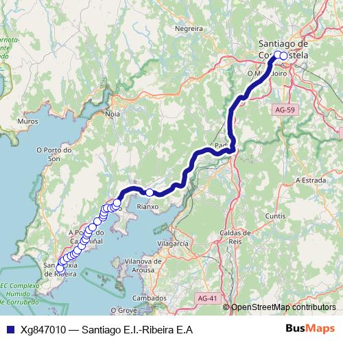 Xg847010 bus Line Map