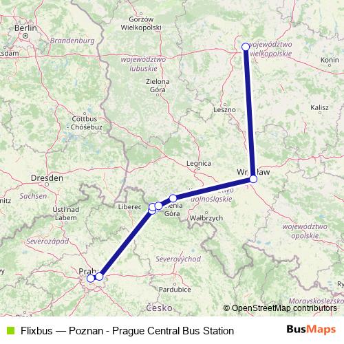 Flixbus bus Line Map