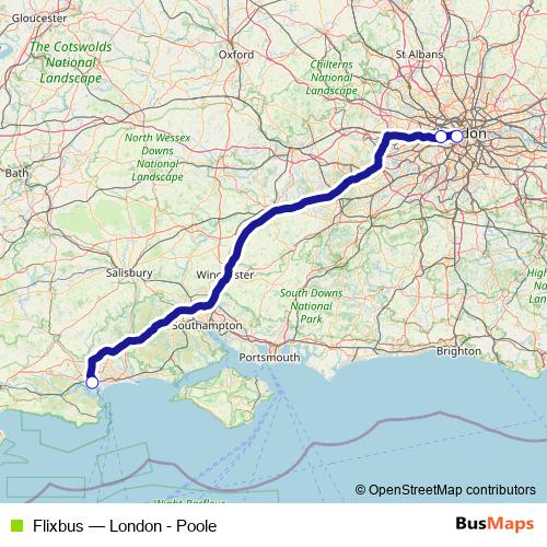 Flixbus bus Line Map