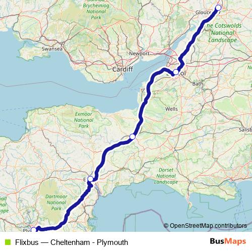 Flixbus bus Line Map