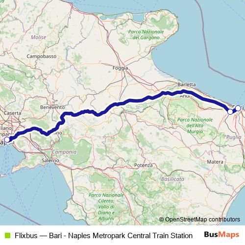 Flixbus bus Line Map