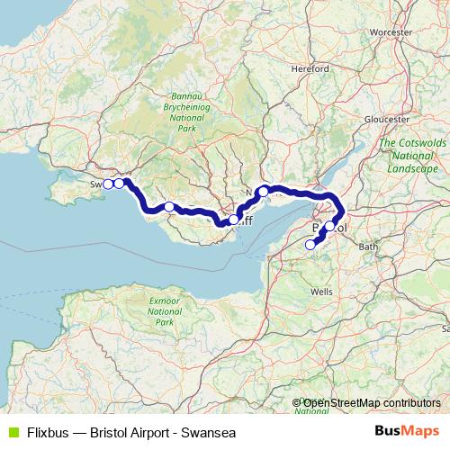 Flixbus bus Line Map