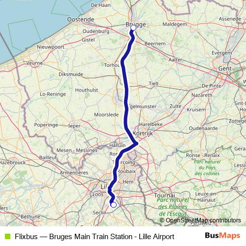 Flixbus bus Line Map