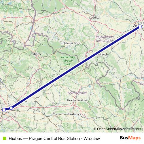 Flixbus bus Line Map