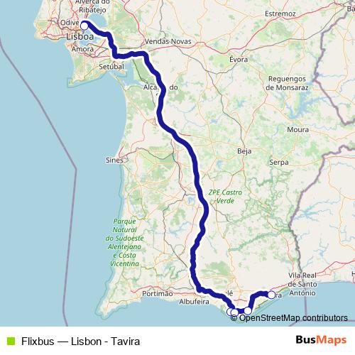 Flixbus bus Line Map