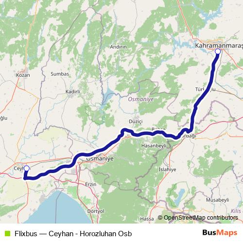 Flixbus bus Line Map