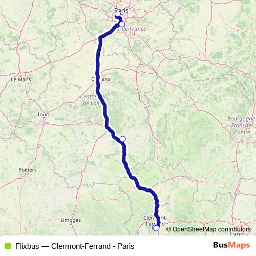 Flixbus bus Line Map