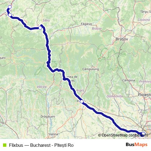 Flixbus bus Line Map
