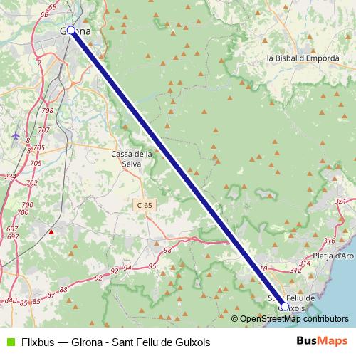 Flixbus bus Line Map