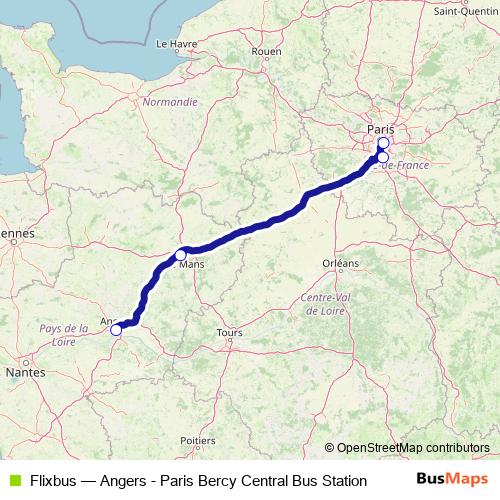 Flixbus bus Line Map