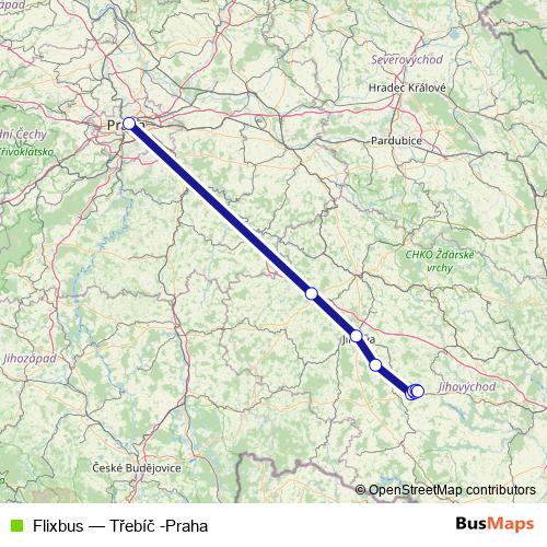 Flixbus bus Line Map