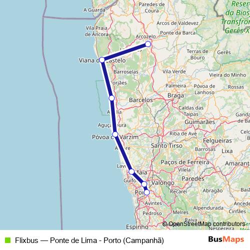 Flixbus bus Line Map