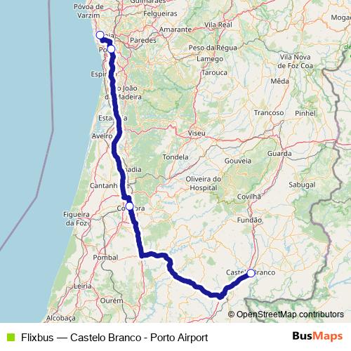 Flixbus bus Line Map