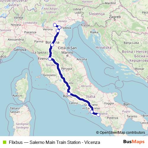 Flixbus bus Line Map
