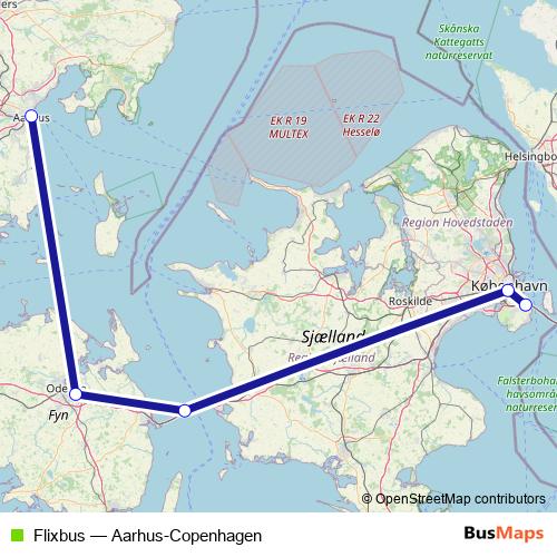 Flixbus bus Line Map