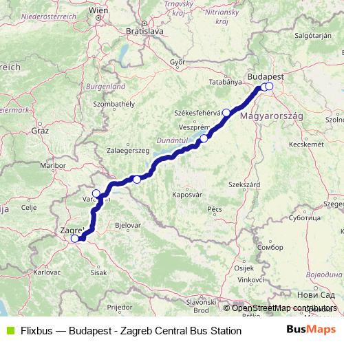 Flixbus bus Line Map