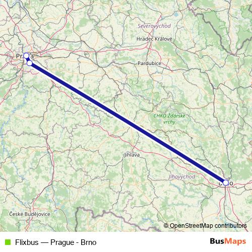 Flixbus bus Line Map