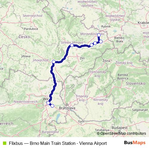 Flixbus bus Line Map