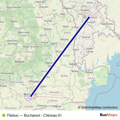 Flixbus bus Line Map
