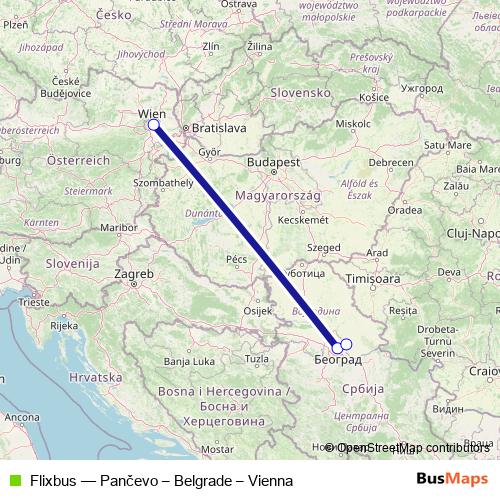 Flixbus bus Line Map
