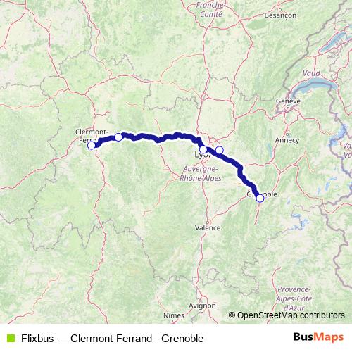 Flixbus bus Line Map