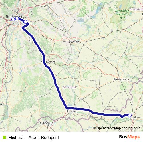 Flixbus bus Line Map
