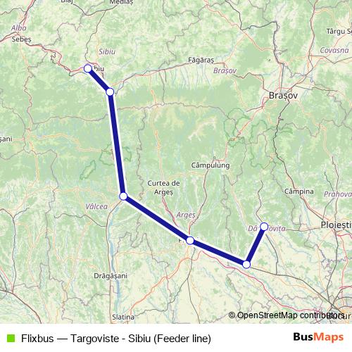 Flixbus bus Line Map