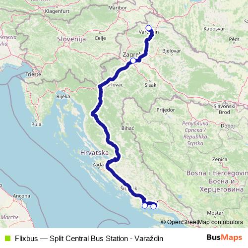 Flixbus bus Line Map