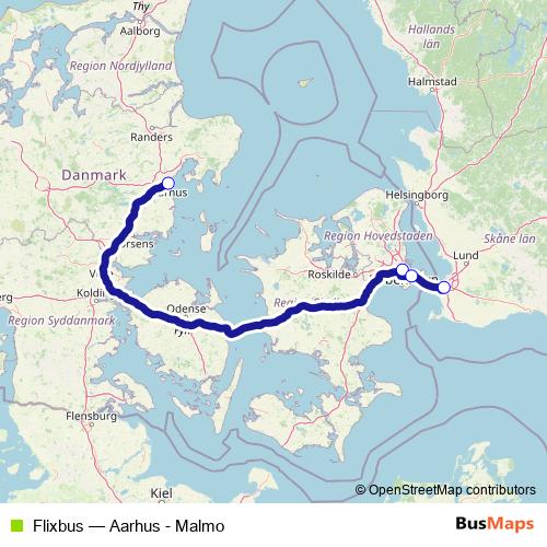 Flixbus bus Line Map